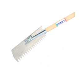 TEXAS PLACER Aluminium rake with wooden handle