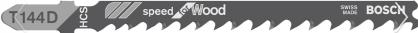 „T 144 D Speed for Wood“ siaurapjūklių pjūkleliai